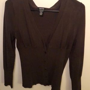 Brown cardigan